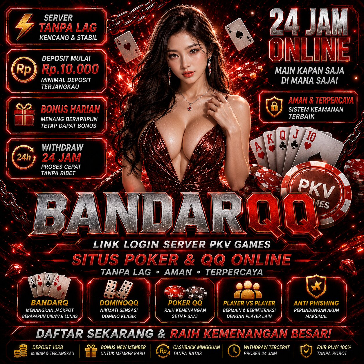 BandarQQ - Link Login Server PKV Games Situs Poker & QQ Online Tanpa Lag